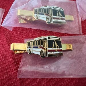 Neoplan Bus Tie Clips Public Mass Transportation Lot Of 13
